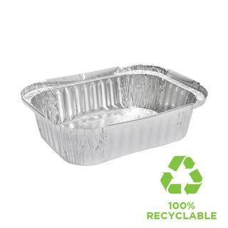 1000mL Rectangular Foil Tray 330pk