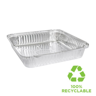 1500mL Square Foil Container 200pk