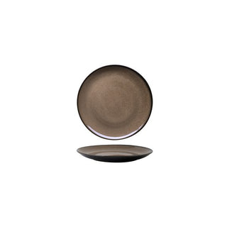 Luzerne Rustic Chestnut Round Coupe Plate