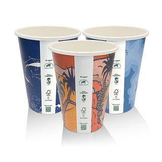 12oz Art Series Single Wall Coffee Cup 50pk