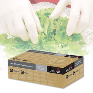 Medium Latex Lightly Powdered Gloves - 1000/CTN