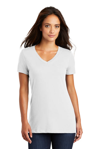 District Made - Ladies Perfect Weight V-Neck Tee. DM1170L