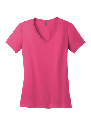 District Made - Ladies Perfect Weight V-Neck Tee. DM1170L