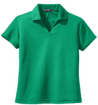 Sport-Tek Ladies Dri-Mesh V-Neck Polo. L469