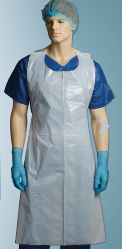 SAFETYCARE HDPE Apron White Hanging Pack 500/ctn