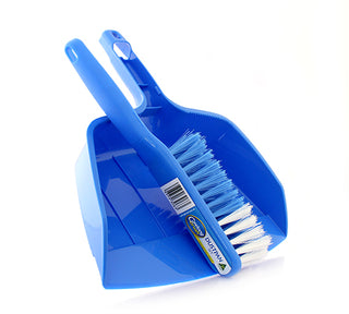 Dustpan & Bannister Set - Blue - 12/CTN